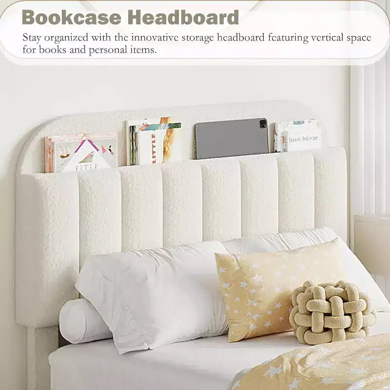 Cadre de lit double/grand lit avec tiroirs de rangement