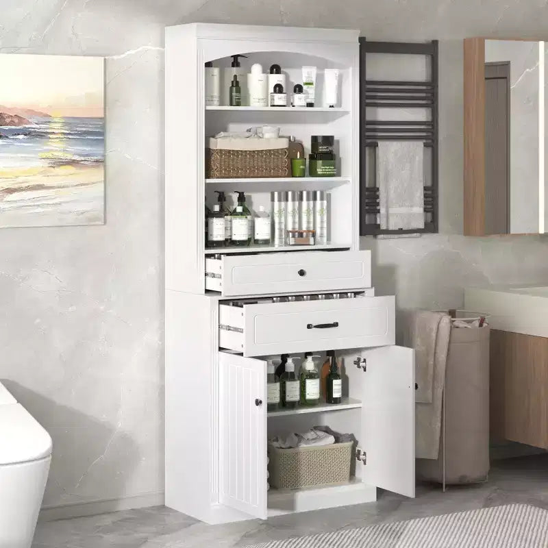 Meuble de salle de bain blanc mat