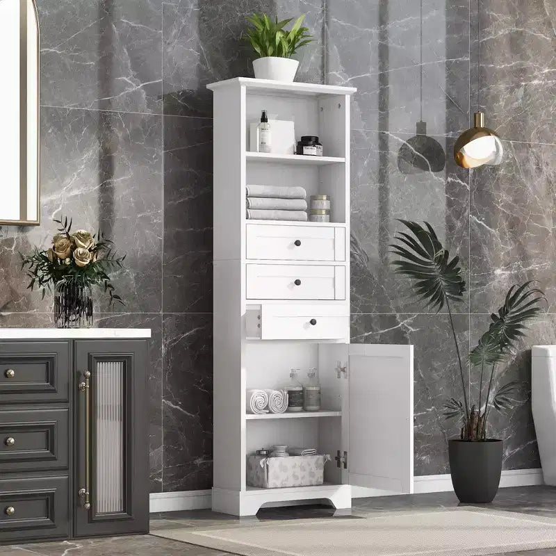 Meuble-lavabo autoportant avec 3 tiroirs