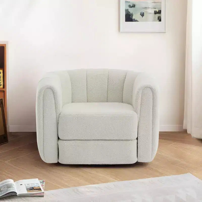 Modern Swivel Barrel Chair