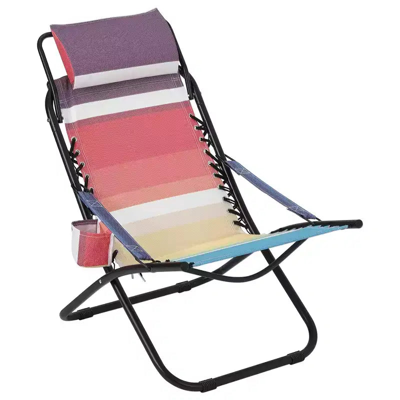 Chaise de plage portable pour adultes ; chaise de camping extérieure