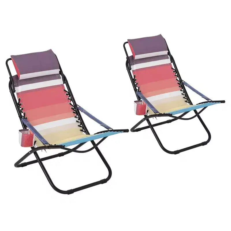 Chaise de plage portable pour adultes ; chaise de camping extérieure