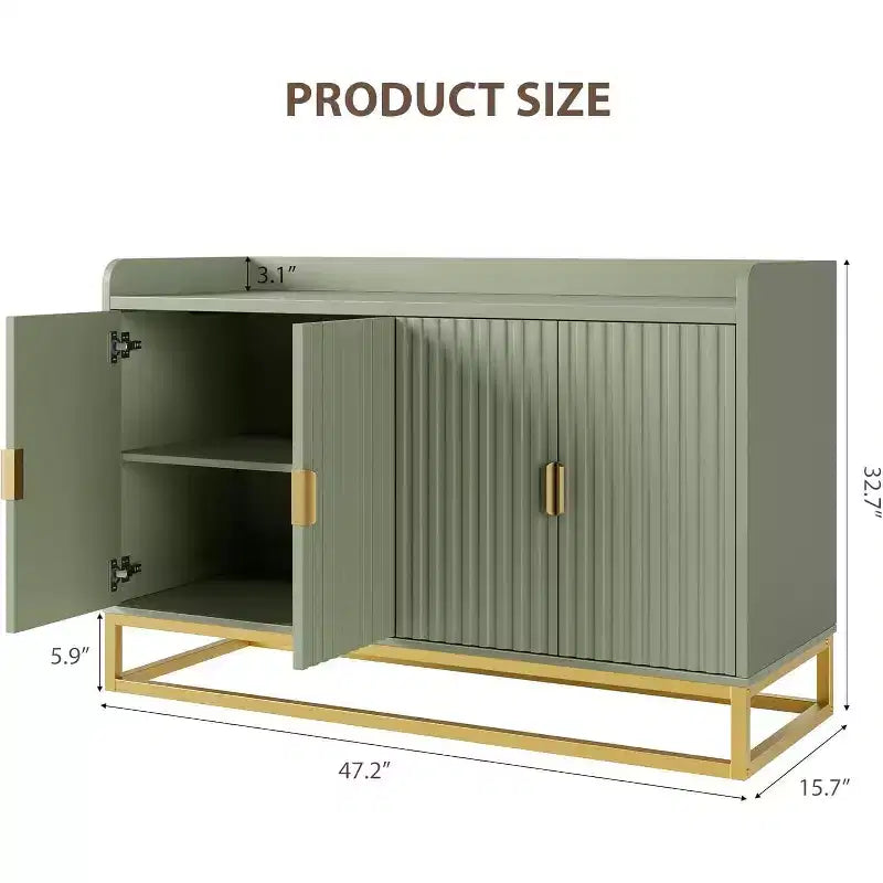 Armoire latérale encastrée avec espace de rangement