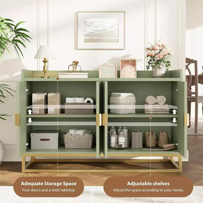 Armoire latérale encastrée avec espace de rangement