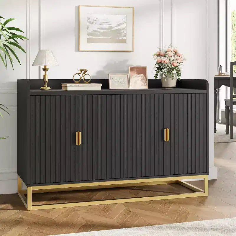 Armoire latérale encastrée avec espace de rangement