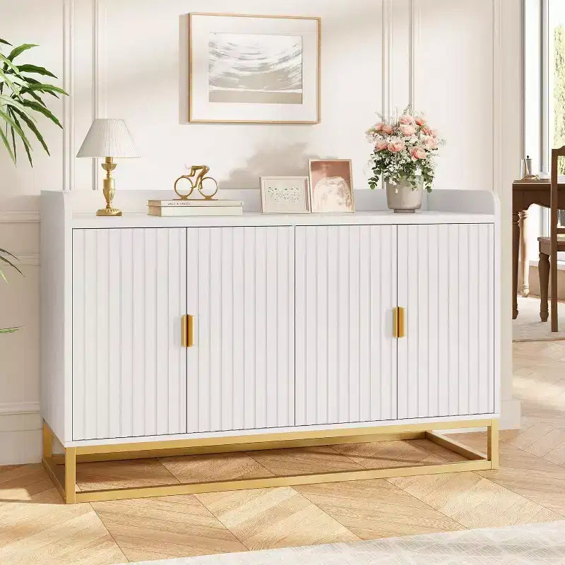 Armoire latérale encastrée avec espace de rangement