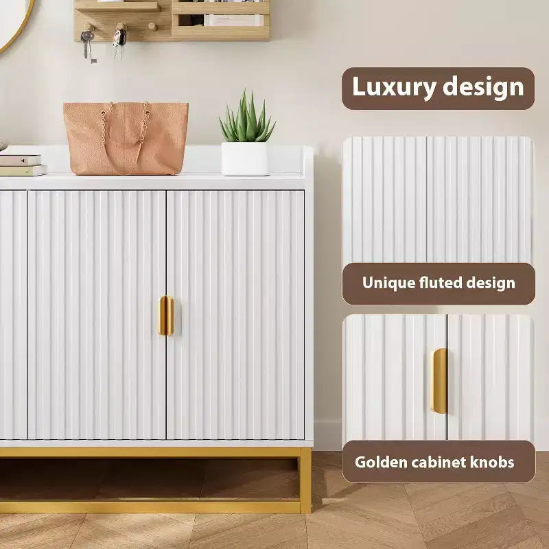 Armoire latérale encastrée avec espace de rangement