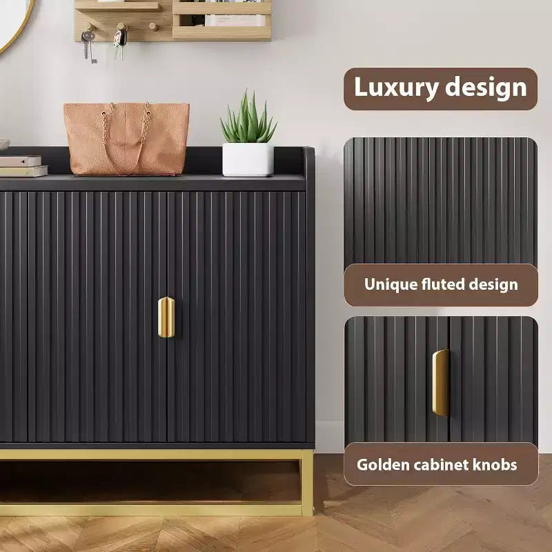 Armoire latérale encastrée avec espace de rangement