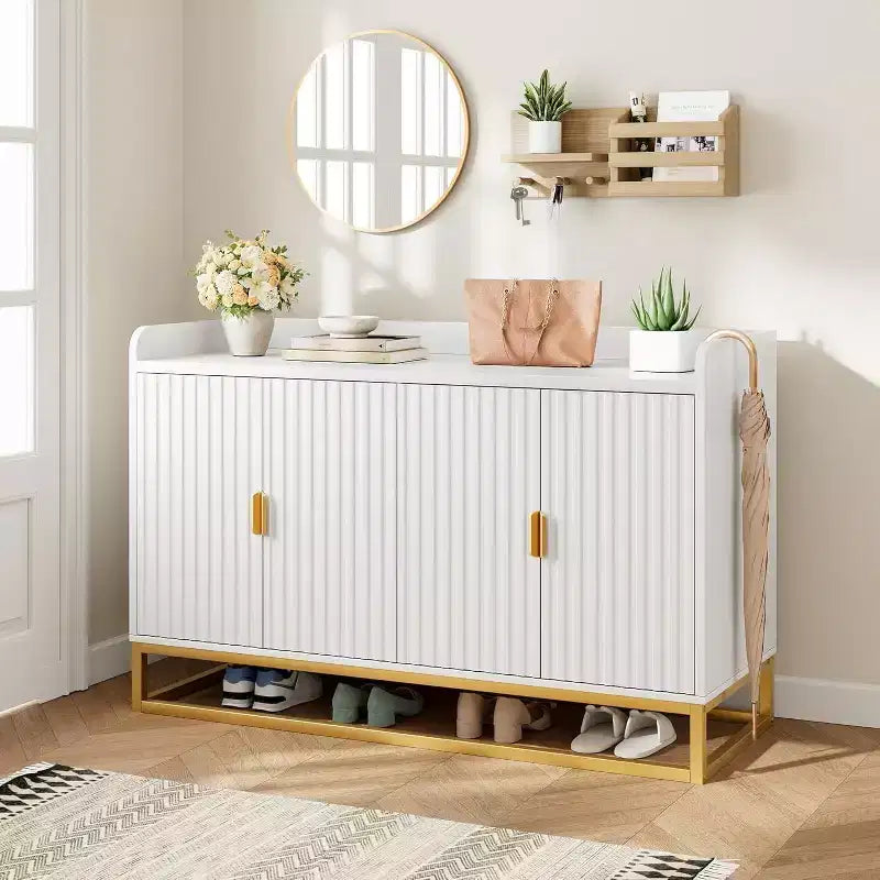 Armoire latérale encastrée avec espace de rangement