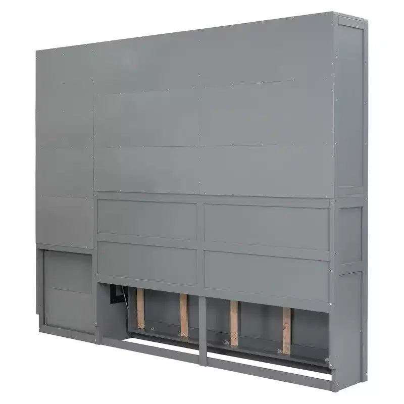 Lit escamotable double avec tiroirs et bureau