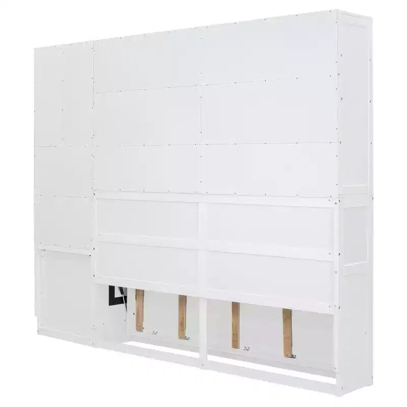 Lit escamotable double avec tiroirs et bureau