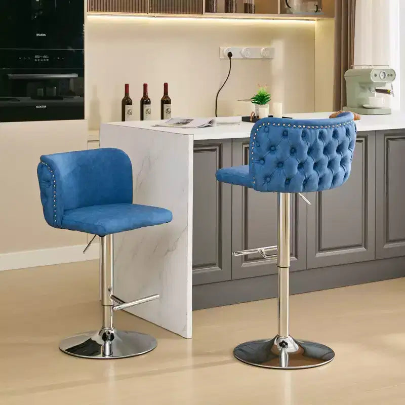Tabourets de bar pivotants avec hauteur d'assise réglable