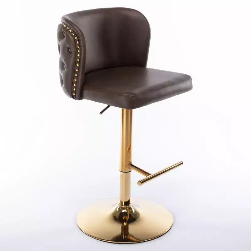 Tabourets de bar pivotants avec hauteur d'assise réglable