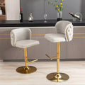 Tabourets de bar pivotants avec hauteur d'assise réglable