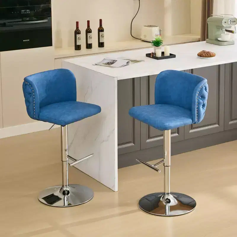 Tabourets de bar pivotants avec hauteur d'assise réglable