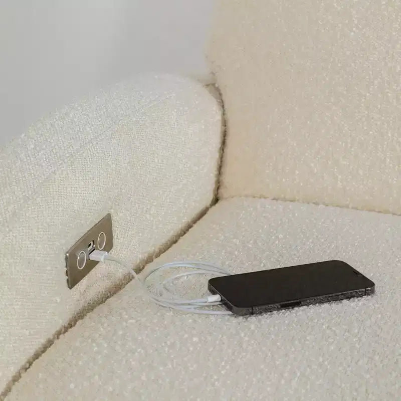 Fauteuil inclinable électronique et fauteuil inclinable/pivotant avec port USB