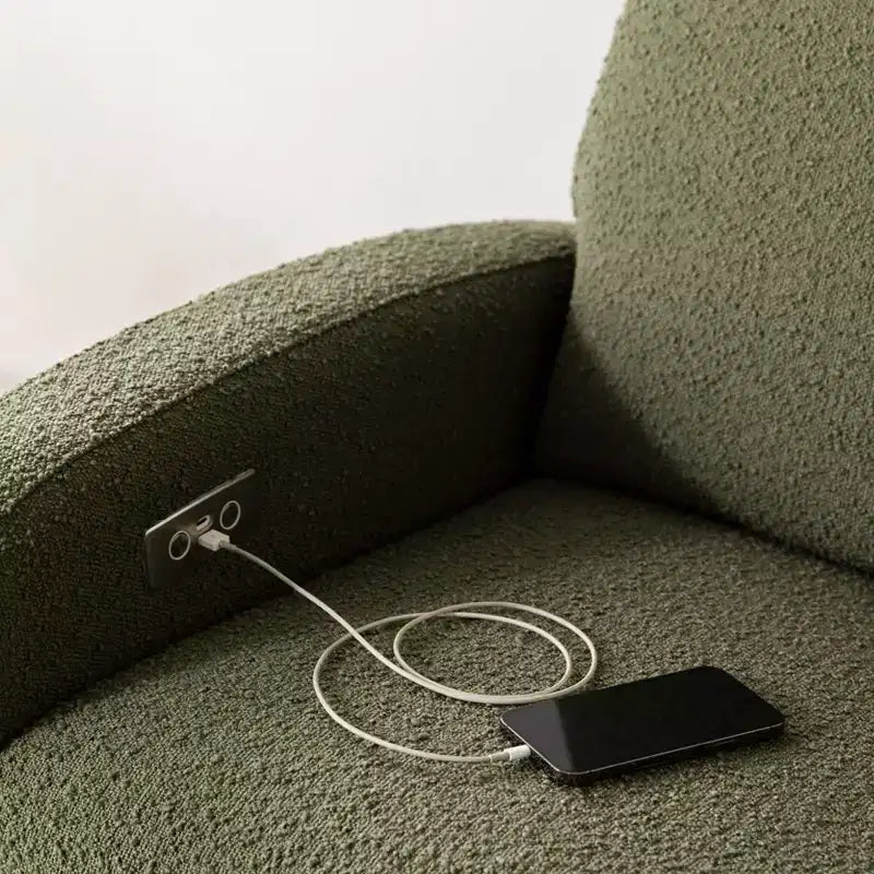 Fauteuil inclinable électronique et fauteuil inclinable/pivotant avec port USB