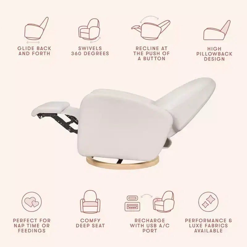 Fauteuil inclinable électronique et fauteuil inclinable/pivotant avec port USB