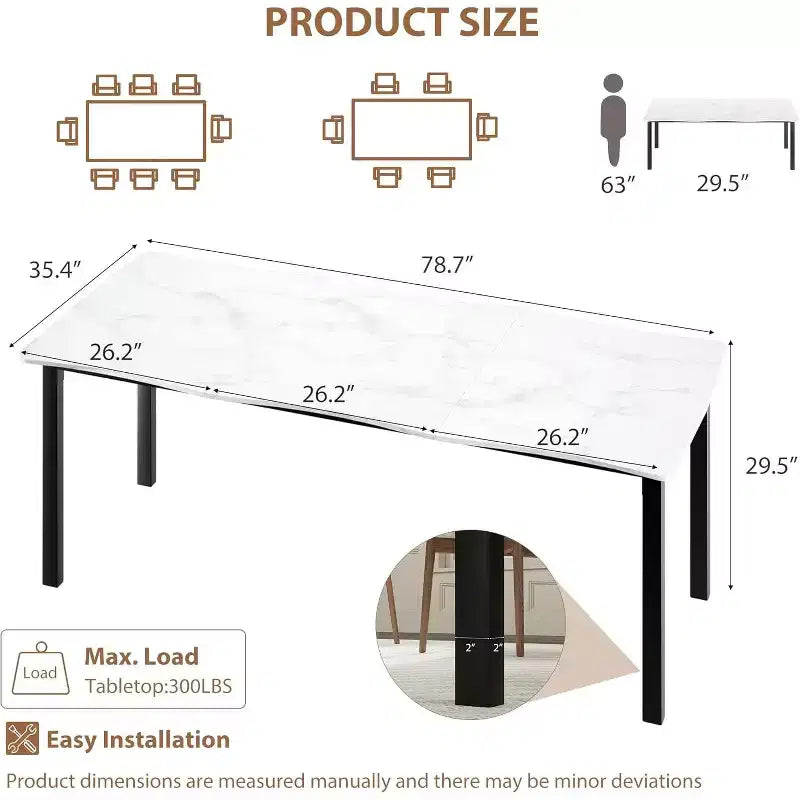 Table à manger avec bord irrégulier ondulé