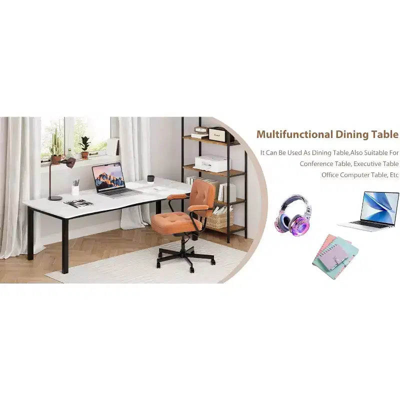 Table à manger avec bord irrégulier ondulé
