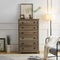 GDFStudio Cordoba Modern 6-Drawer Wood Dresser with Smooth Slides