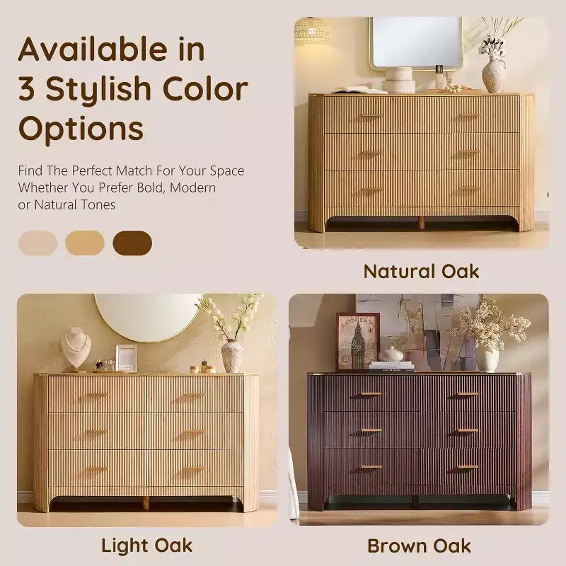 Armoire à six tiroirs pour la chambre à coucher ; meuble de rangement en bois pour le salon