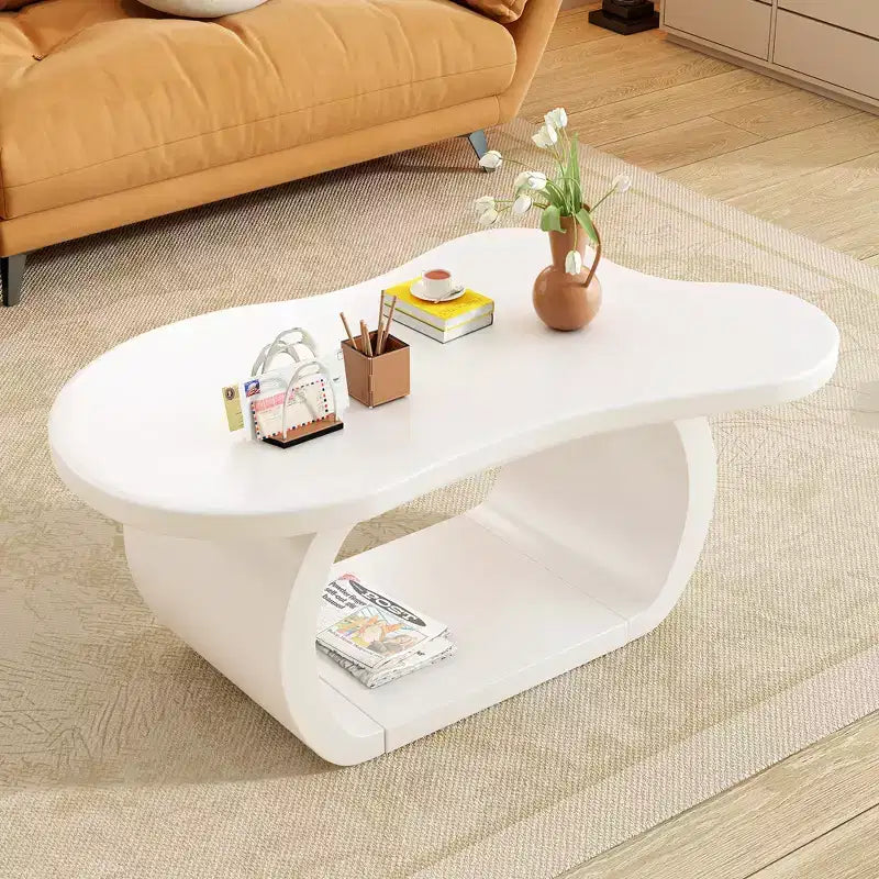 Table basse en bois en forme de nuage