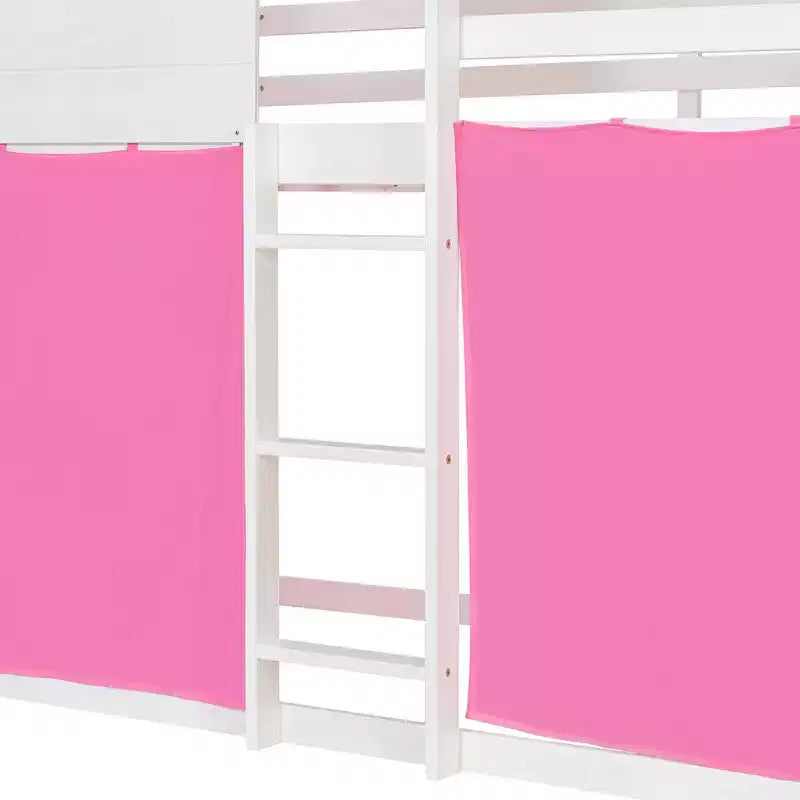 Lit superposé avec tente ; cabane pour enfants amusante