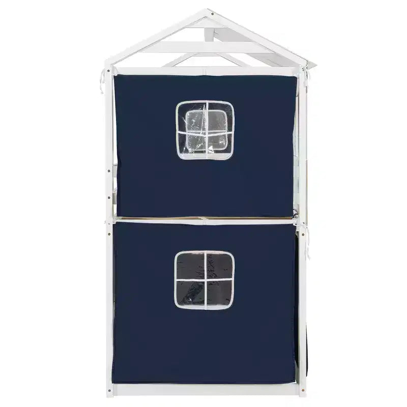 Lit superposé avec tente ; cabane pour enfants amusante