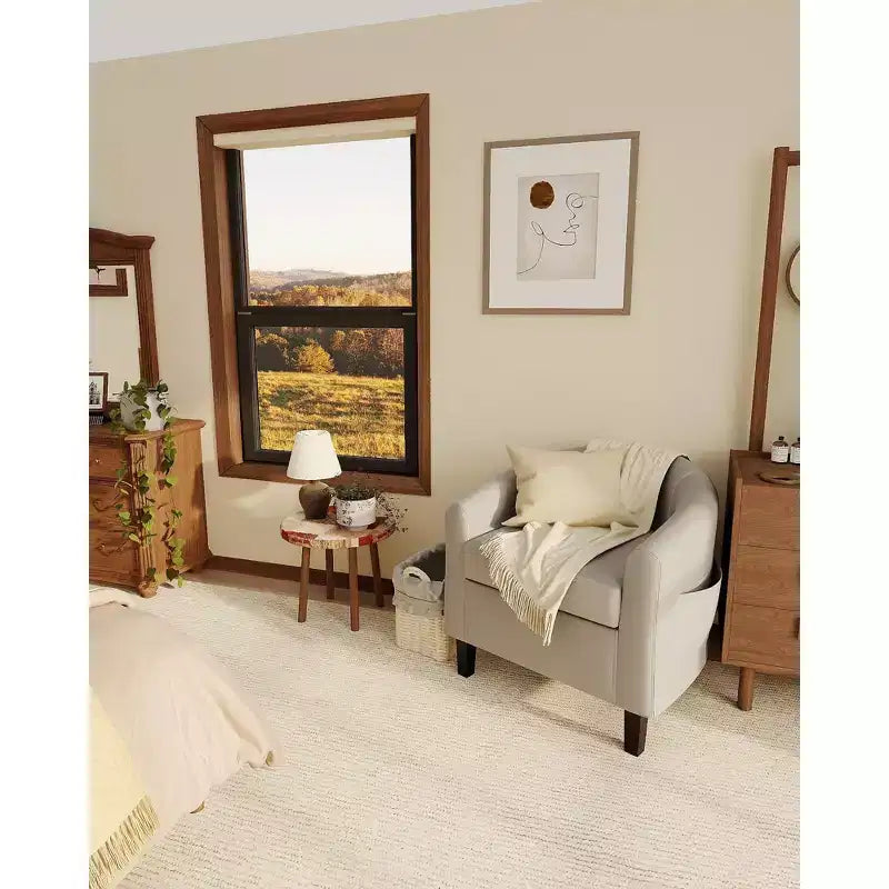 Fauteuils de salon en similicuir et sièges baquets avec assise moelleuse