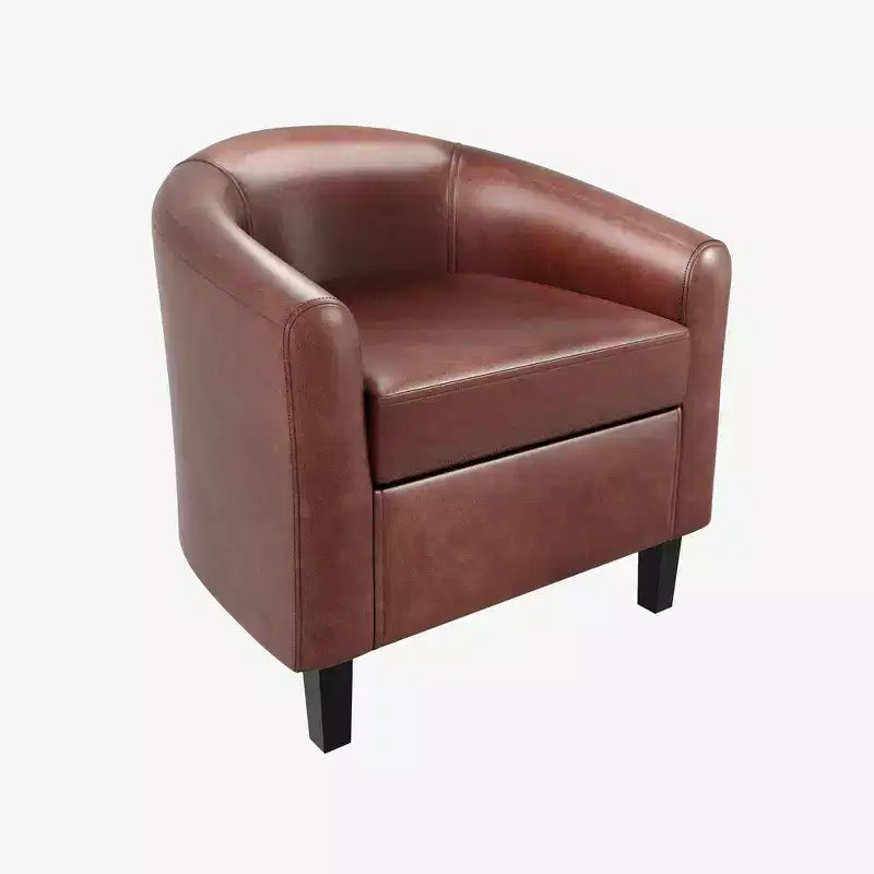 Fauteuils de salon en similicuir et sièges baquets avec assise moelleuse