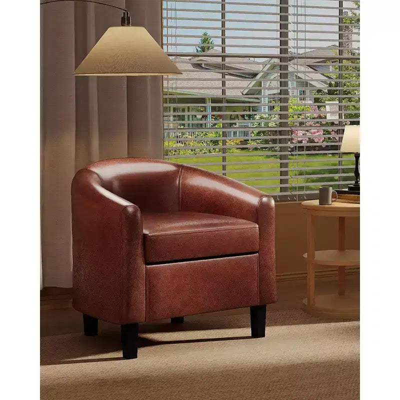 Fauteuils de salon en similicuir et sièges baquets avec assise moelleuse