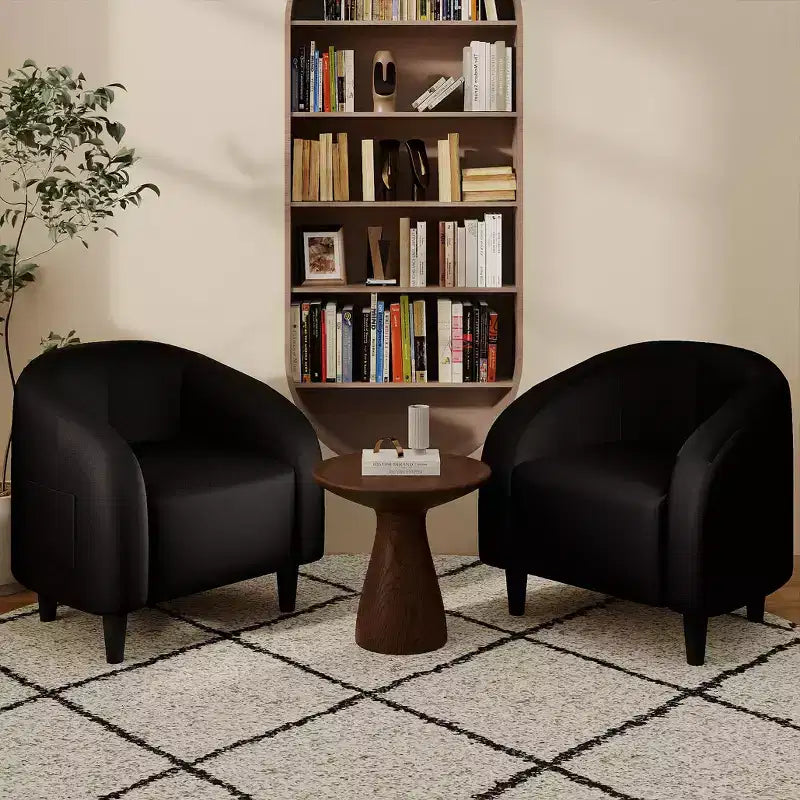 Fauteuil en velours, fauteuil club confortable avec accoudoirs rembourrés