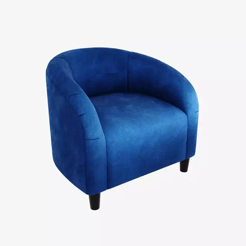 Fauteuil en velours, fauteuil club confortable avec accoudoirs rembourrés