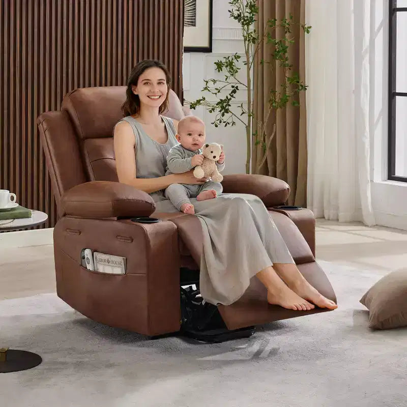 Fauteuil inclinable électrique avec fonction chauffante lombaire