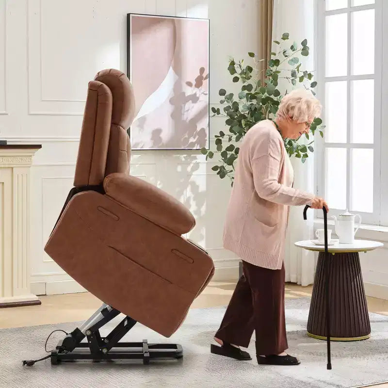 Fauteuil inclinable électrique avec fonction chauffante lombaire