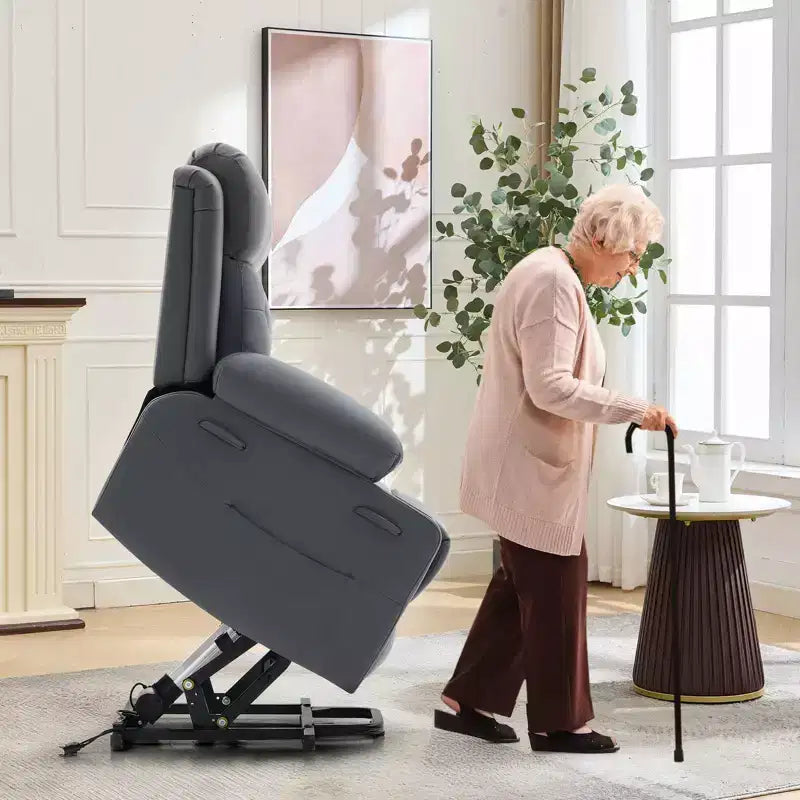 Fauteuil inclinable électrique avec fonction chauffante lombaire