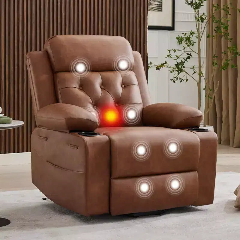 Fauteuil inclinable électrique avec fonction chauffante lombaire