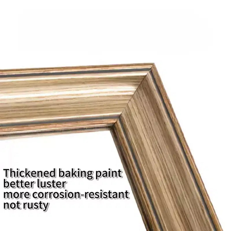 Miroir psyché sur pied avec cadre en bois artificiel couleur cuivre