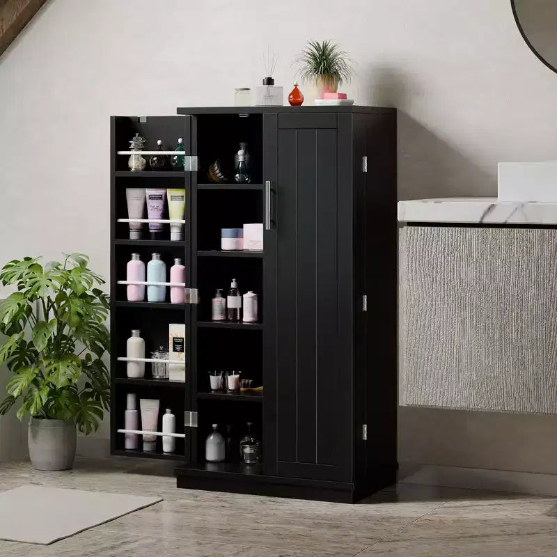Meubles de cuisine ; meubles de rangement pour aliments avec portes et étagères réglables