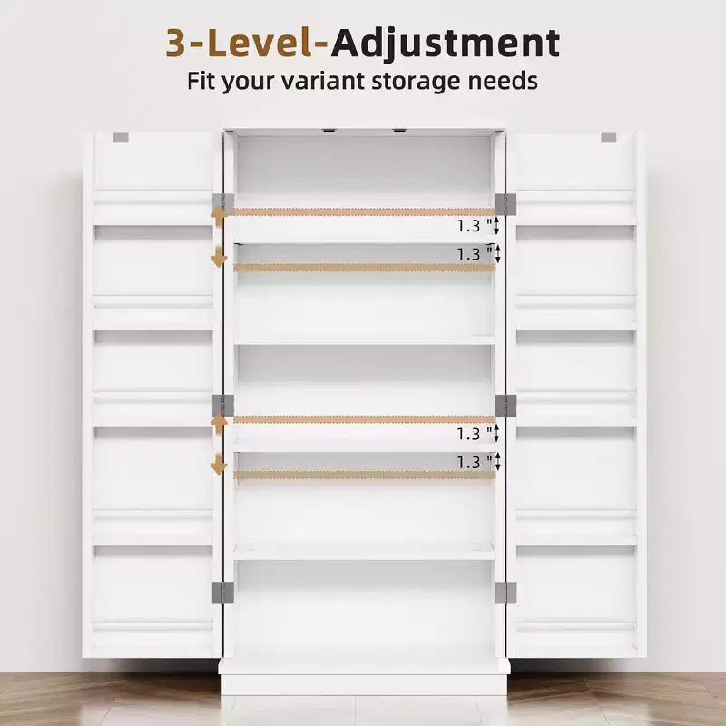 Meubles de cuisine ; meubles de rangement pour aliments avec portes et étagères réglables