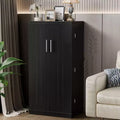 Celebalcony 47.24'' Kitchen Pantry ; Food Storage Cabinets with Door and Adjustable Shelves;Freestanding Pantry Cabinet for Kitchen;Dining Room