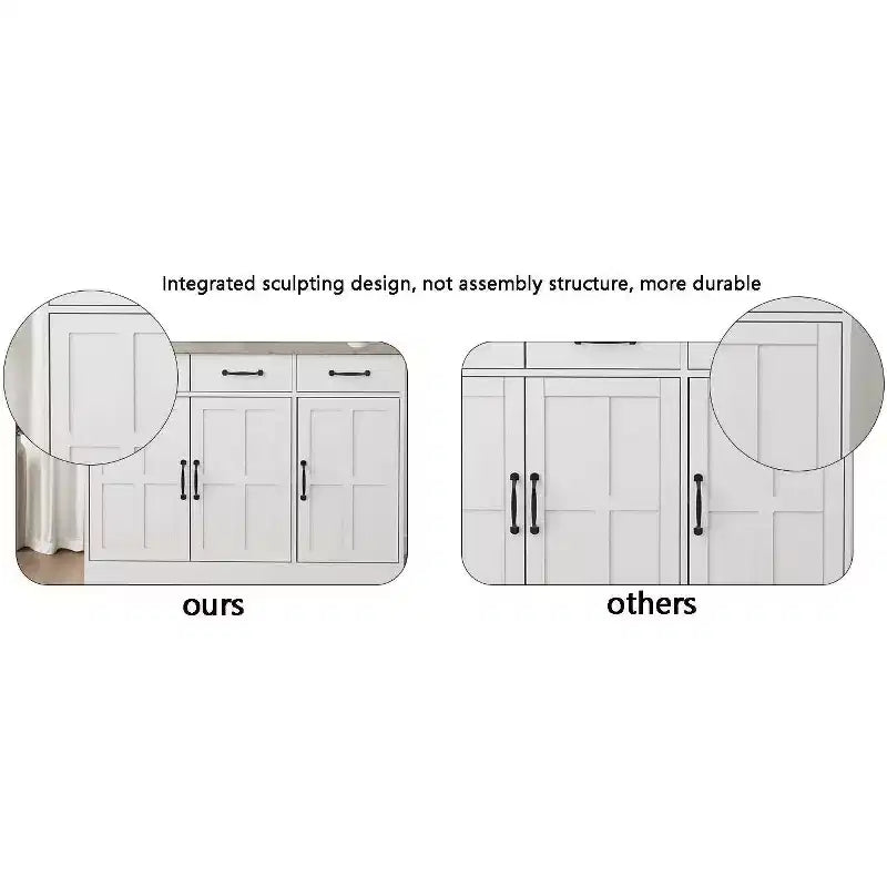 Buffet de style campagnard ; 2 tiroirs, 4 portes