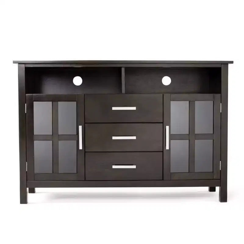 Meuble TV moderne de style médiéval avec espace de rangement