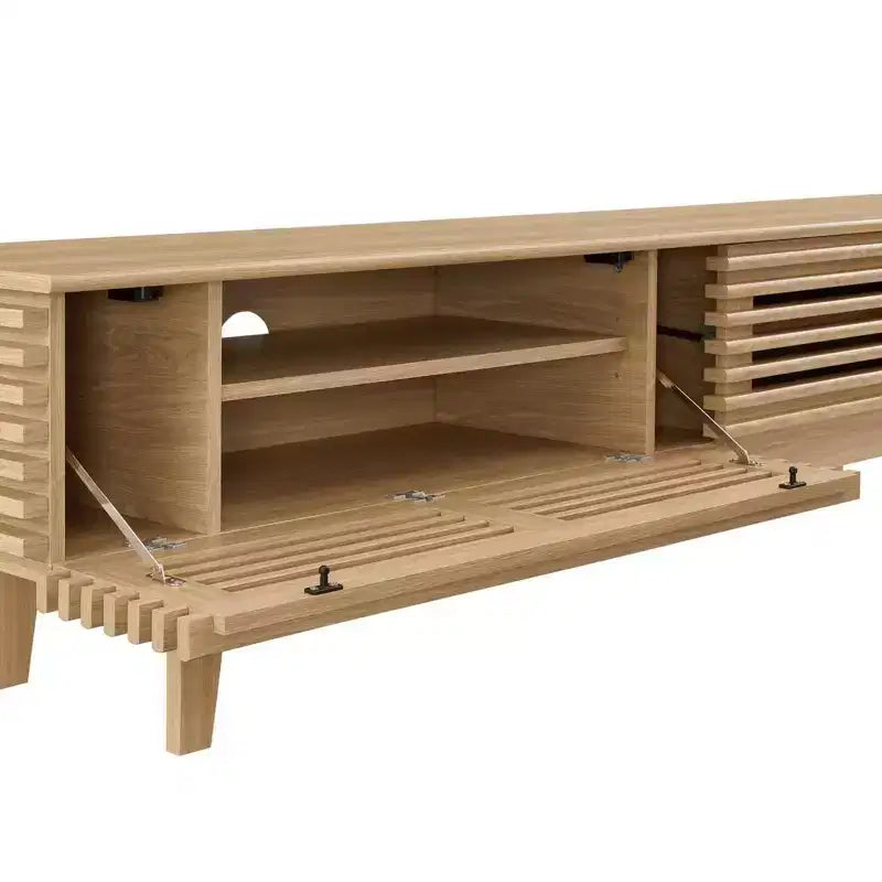 Meuble TV; marron, style moderne médiéval