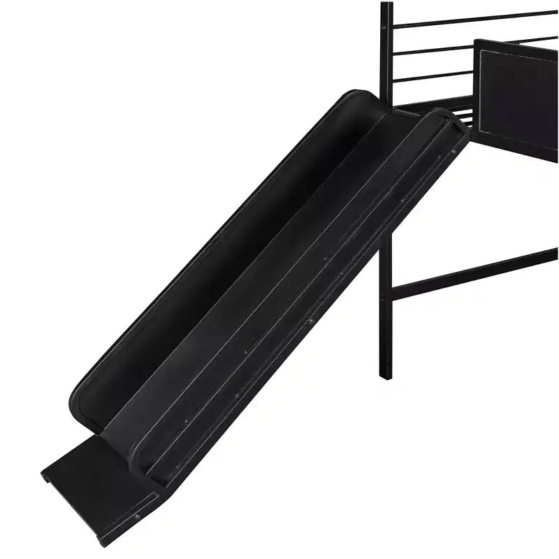 Lit mezzanine double avec toboggan et tableau d'écriture